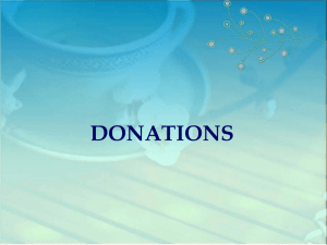 DONATIONS