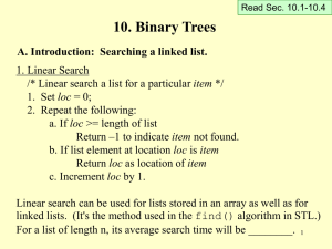 10. Binary Trees