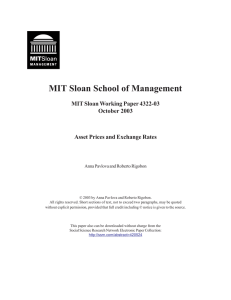 MIT Sloan School of Management MIT Sloan Working Paper 4322-03 October 2003