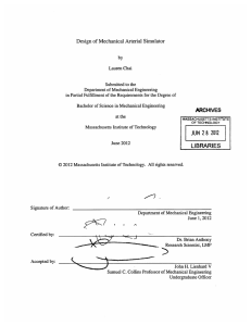 Design  of Mechanical  Arterial  Simulator