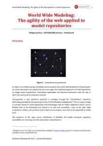 World Wide Modeling: The agility of the web applied to model repositories Overview