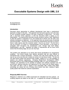 Executable Systems Design with UML 2.0  Introduction