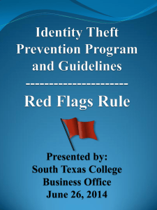Red Flags Rule Identity Theft