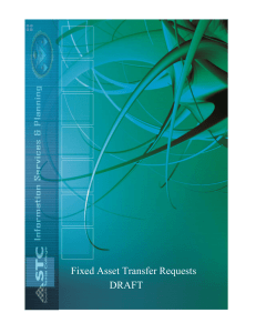 Fixed Asset Transfer Requests DRAFT