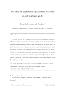 Stability of approximate projection methods on cell-centered grids