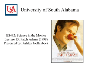 University of South Alabama ES492: Science in the Movies