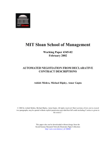 MIT Sloan School of Management Working Paper 4345-02 February 2002