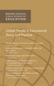 Global Trends in Educational Policy and Practice