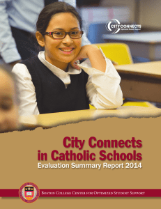 City Connects in Catholic Schools Evaluation Summary Report 2014