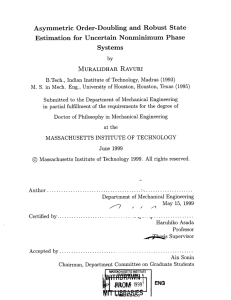 Asymmetric  Order-Doubling  and  Robust  State Systems