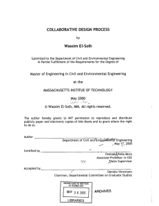 COLLABORATIVE  DESIGN  PROCESS Wassim  EI-Solh