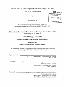 Electric  Vehicle  Technology  in Kathmandu,  Nepal: A ROTCH