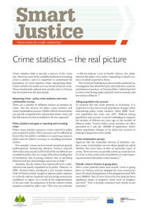 Crime statistics – the real picture