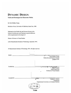 DYNAMIC  DESIGN: Tools  and Strategies for Electronic Media