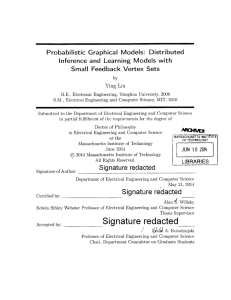 Probabilistic Graphical  Models:  Distributed