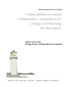 Vulnerability in Coastal Communities: Adaptations to Change and Planning for the Future