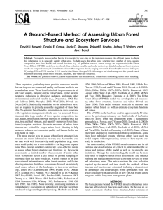A Ground-Based Method of Assessing Urban Forest Structure and Ecosystem Services