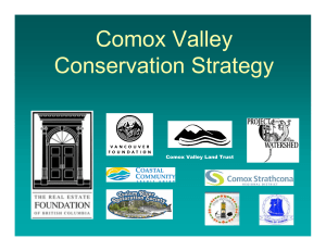 Comox Valley Conservation Strategy Comox Valley Land Trust