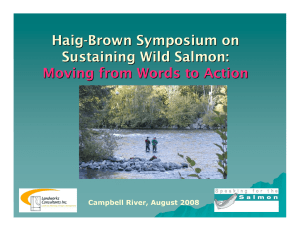 Haig-Brown Symposium on Sustaining Wild Salmon: Moving from Words to Action