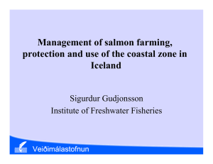 Management of salmon farming, Iceland Sigurdur Gudjonsson