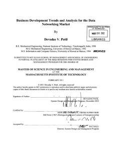 Business  Development  Trends and Analysis  for ... Devadas  V.  Patil ARCHIVES LIBRARIES