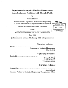 Experimental  Analysis  of  Boiling  Enhancement