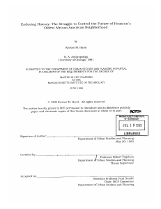 Enduring  History:  The  Struggle  to ... Oldest  African  American  Neighborhood