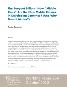 The Buoyant Billions: How &ldquo;Middle Class&rdquo; Are the New Middle Classes