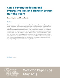 Can a Poverty-Reducing and Progressive Tax and Transfer System Hurt the Poor? Abstract