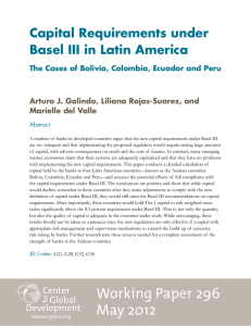 Capital Requirements under Basel III in Latin America