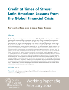 Credit at Times of Stress: Latin American Lessons from