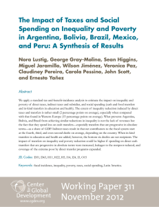 The Impact of Taxes and Social Spending on Inequality and Poverty