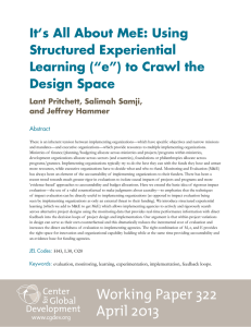 It‘s All About MeE: Using Structured Experiential Learning (“e”) to Crawl the