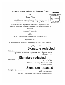 Financial  Market Failures and Systemic  Crises ARCHJES NOV  022015