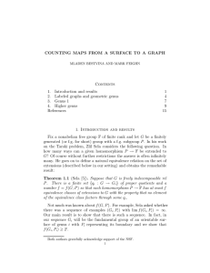 COUNTING MAPS FROM A SURFACE TO A GRAPH Contents 1