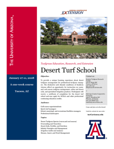 Desert Turf School Turfgrass Education, Research, and Extension January 07-11, 2008