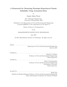 A Framework for Measuring Passenger-Experienced Transit Reliability Using Automated Data