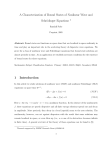 A Characterization of Bound States of Nonlinear Wave and Schr¨ odinger Equations