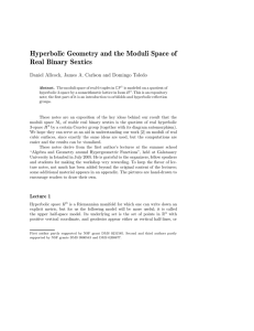 Hyperbolic Geometry and the Moduli Space of Real Binary Sextics