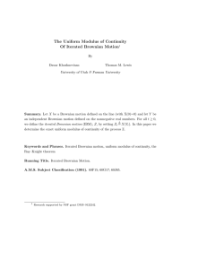 The Uniform Modulus of Continuity Of Iterated Brownian Motion