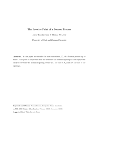 The Favorite Point of a Poisson Process