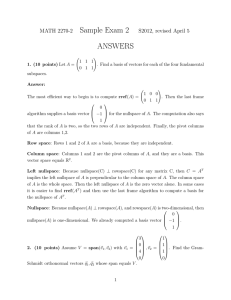 Sample Exam 2 ANSWERS MATH 2270-2 S2012, revised April 5