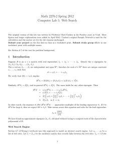 Math 2270-2 Spring 2012 Computer Lab 5: Web Search