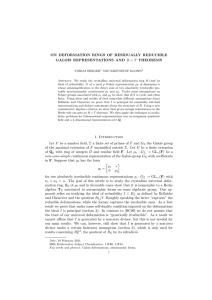 ON DEFORMATION RINGS OF RESIDUALLY REDUCIBLE