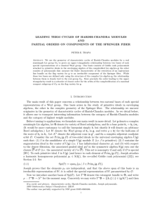 LEADING TERM CYCLES OF HARISH-CHANDRA MODULES AND