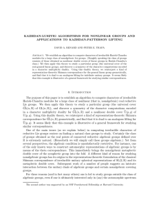 KAZHDAN-LUSZTIG ALGORITHMS FOR NONLINEAR GROUPS AND APPLICATIONS TO KAZHDAN-PATTERSON LIFTING