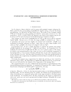 SYMPLECTIC AND ORTHOGONAL ROBINSON-SCHENSTED ALGORITHMS G K