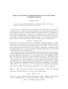 SPECIAL UNIPOTENT REPRESENTATIONS AND THE HOWE CORRESPONDENCE