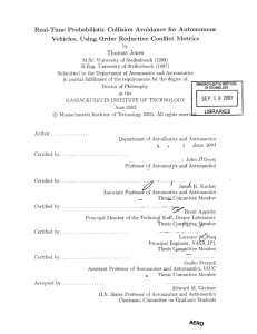 Real-Time  Probabilistic  Collision  Avoidance  for ... Vehicles,  Using  Order Reductive  Conflict  Metrics