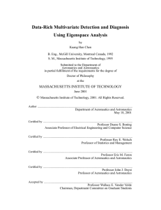 Data-Rich Multivariate Detection and Diagnosis Using Eigenspace Analysis